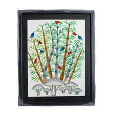 Gond Bamboo Grove - Forest Life Painting Gond Painting