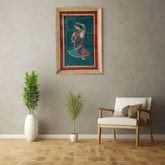 Graceful Radha - A Miniature Painting