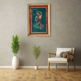 Graceful Radha - A Miniature Painting Paintings