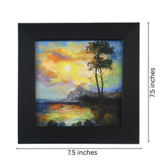 Sunlit Sea Shore – Landscape Mural Painting