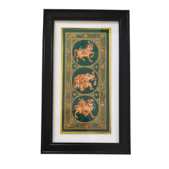 Parade of Decorated Beasts Miniature Painting
