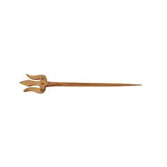 Hand-Carved Wooden Trishula Hair Stick / Hair Pin Accessories