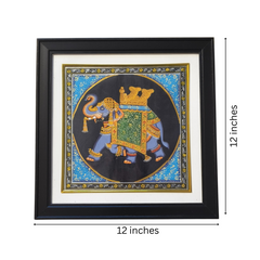 The Majestic Royal Elephant – A Rajasthani Miniature Masterpiece