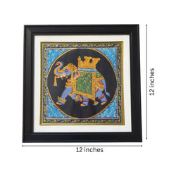 The Majestic Royal Elephant – A Rajasthani Miniature Masterpiece Paintings