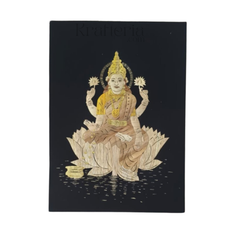 Goddess Lakshmi Straw Marquetry