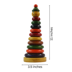 Handmade joker stacking toy for toddlers