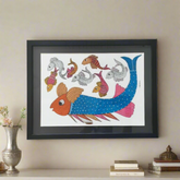 The Guardian Fish Gond Art Work