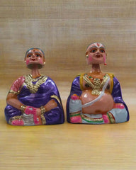 Traditional Thanjavur Dolls – Handcrafted South Indian Golu Figurines Alagu Sundaram