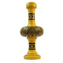 Hand-painted flower vase showcasing artistic craftsmanship