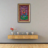 Dancing Gopika Miniature Painting Paintings