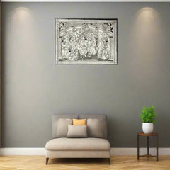 Lord Rama's Coronation with Sita and Lakshmana Art Leather Paintings