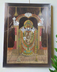 Rosewood Inlay Masterpiece – Lord Balaji Portrait Frame