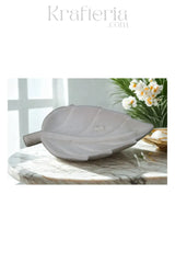 Marble Leaf Trinket Tray – Decorative & Functional Marble Soft Stone
