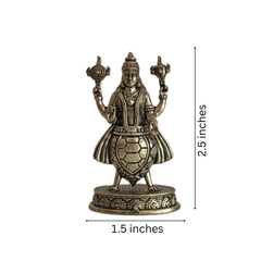 Handcrafted Brass Kurma Avatar Idol – Vishnu Tortoise Form Statue for Puja & Home Decor