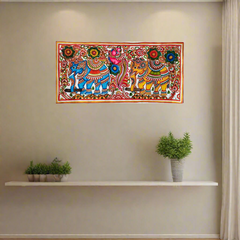 Grandeur of the Beastly Procession Leather Paintings