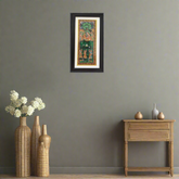 Krishna and Radha With Gopikas Miniature Art