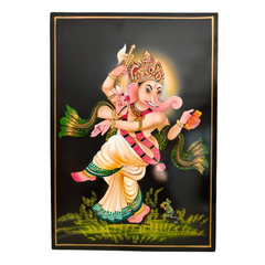 Authentic Telangana Nirmal painting of Ganesha