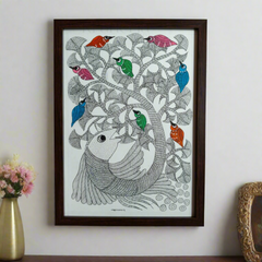 The Chipring Banyan Tree - A Gond Painting Gond Painting