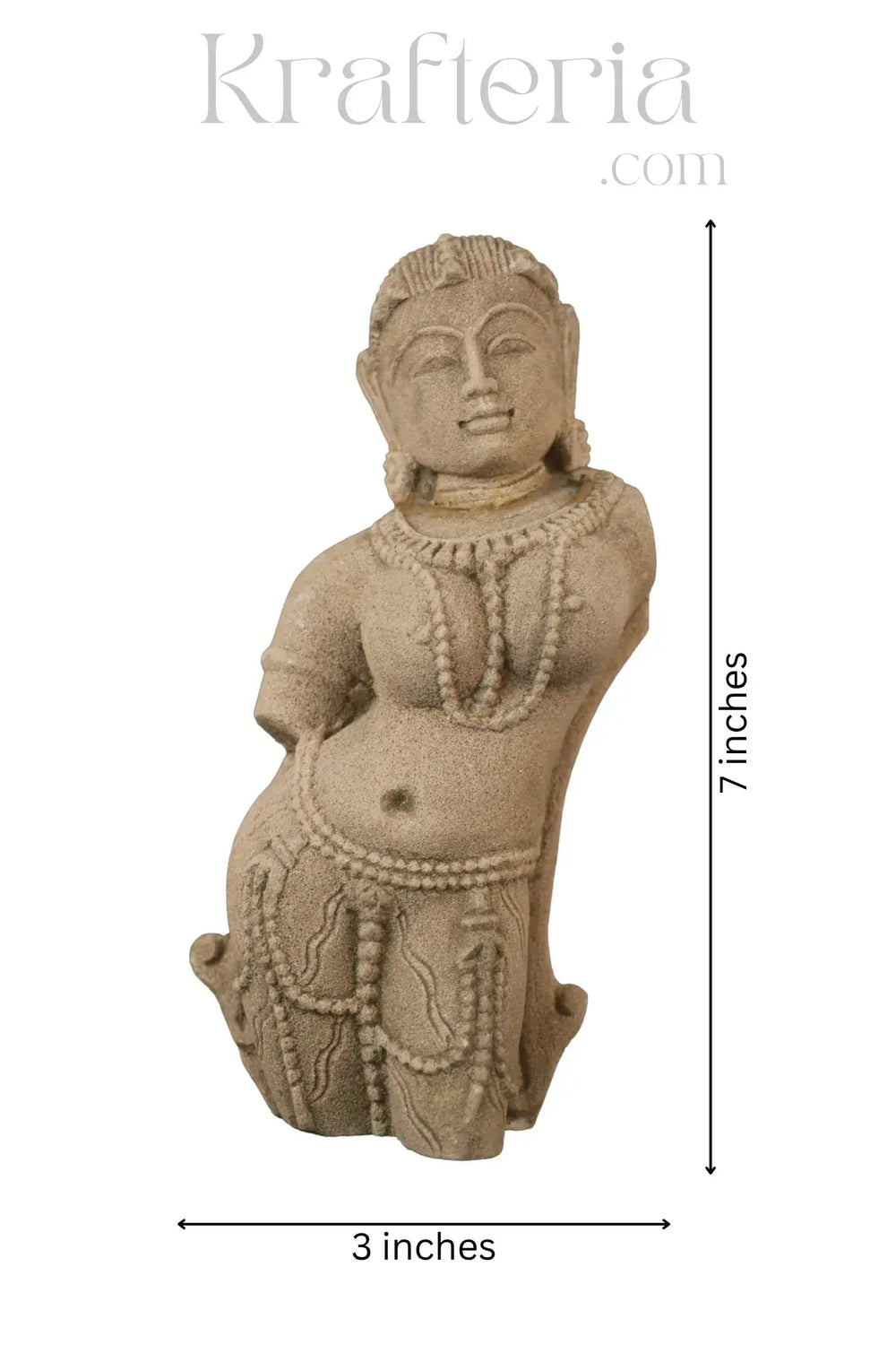 Divine Feminine Sandstone Sculpture - A Symbol of Grace & Beauty Sand Stone