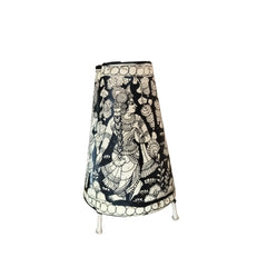 Handcrafted Kalamkari Leather Puppetry Cone Lamp Shade | Bed Lamp Leather Paintings