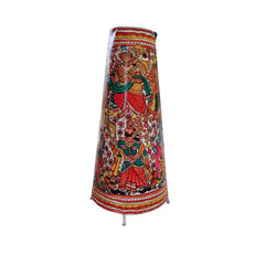 Divine Dashavatara Floral Leather Puppetry Lamp Leather Paintings