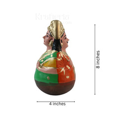 Bobblehead Dolls for Golu – Classic South Indian Thalaiyatti Bommai Alagu Sundaram