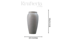 Natural Marble Flower Vase in Pure White Finish Marble Soft Stone