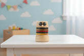 Hand Painted Owl Tea Coaster – Unique Artistic Design Wooden Lacquerware&toys