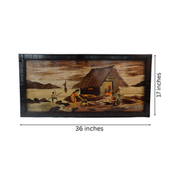 Riverside Family Cooking Wood Inlay Mysore
