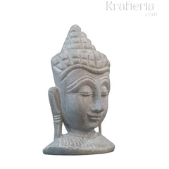 Hand-Carved Buddha Face – Soft Stone Meditation Decor belur shanker