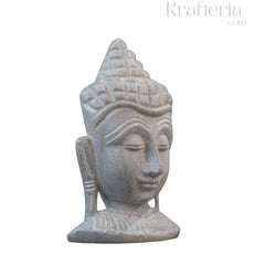 Hand-Carved Buddha Face – Soft Stone Meditation Decor