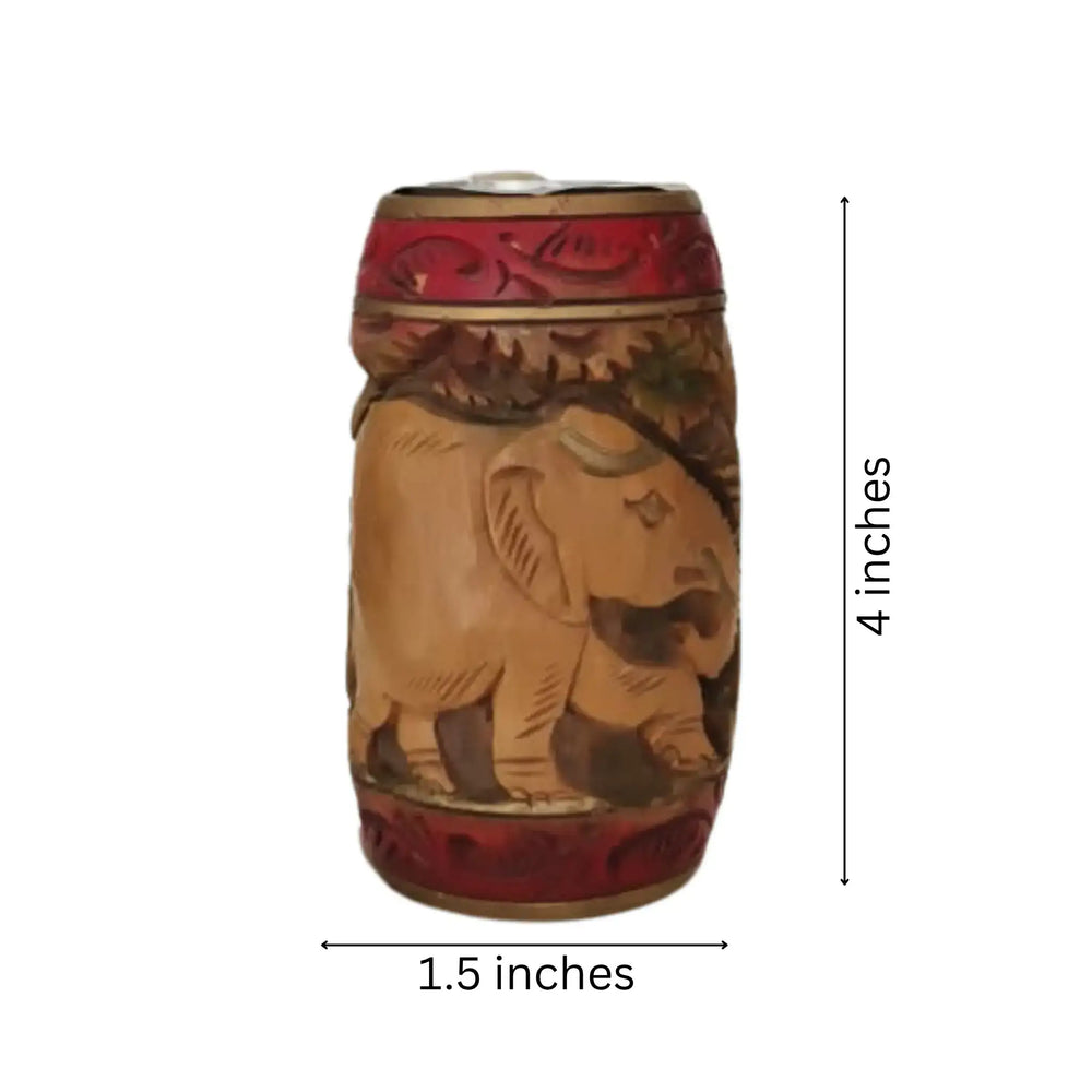 Handmade Wooden Candle Vase – Rustic Home Decor Accent maruthi handicrafts