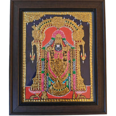 Glorious Venkateshwara Swamy – Thanjavur Heritage Painting
