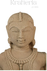 Celestial Muse - A Sandstone Sculpture of Feminine Grace wooden massage accessories