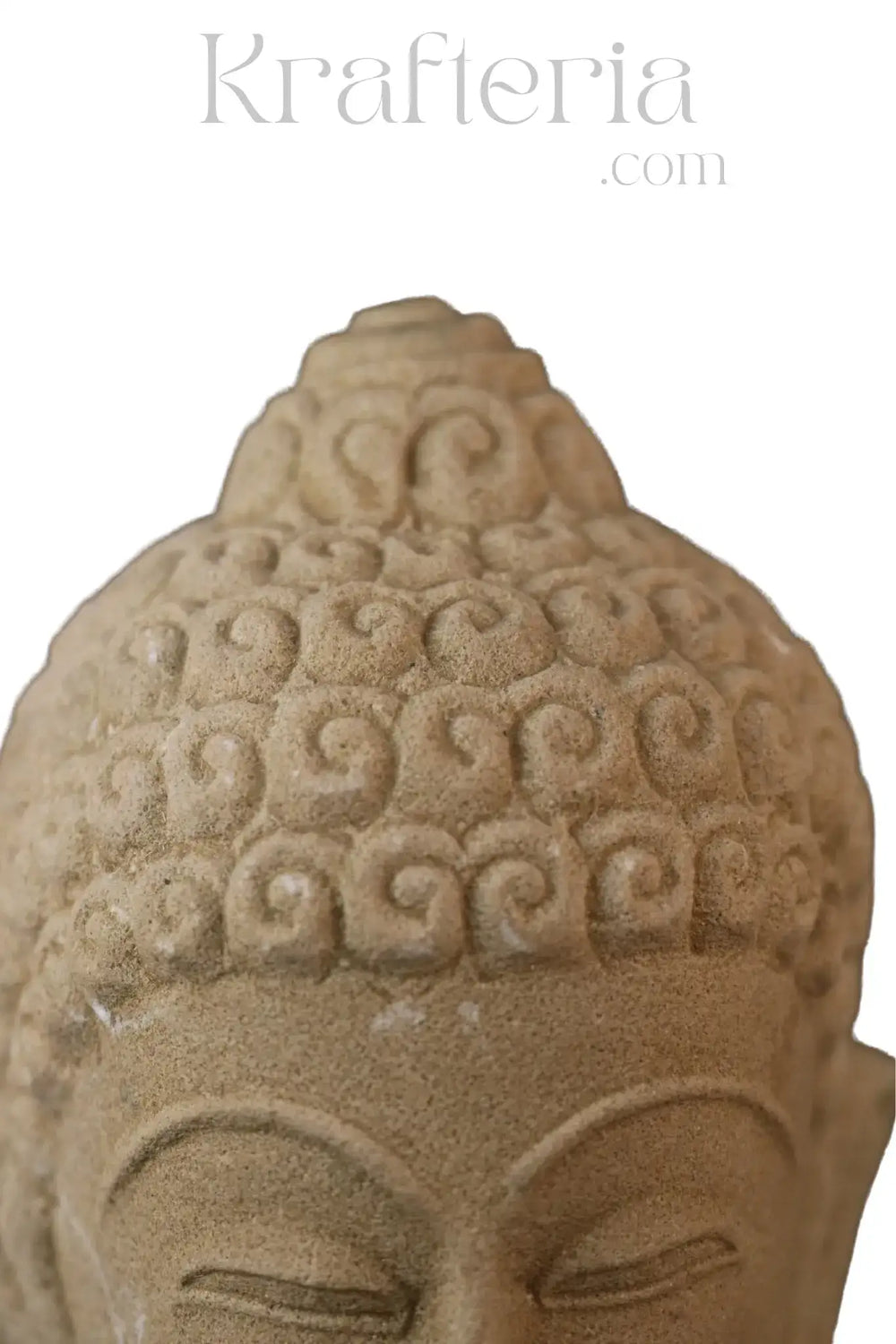Serene Contemplation - A Sandstone Buddha Head Sand Stone