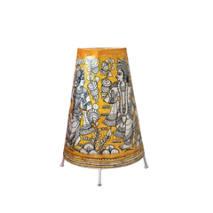 Kalamkari Hand-Painted Puppetry Lamp | Bed Lamp
