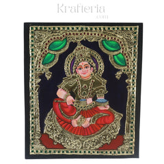 Annapurna Devi – Goddess of Nourishment in Thanjavur Art