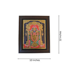 Glorious Venkateshwara Swamy – Thanjavur Heritage Painting Thanjavur Painting