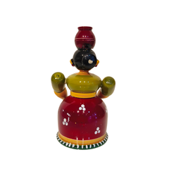 The Water Bearer - Traditional Etikoppaka Wooden Sculpture