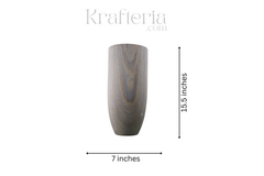 Polished Pink Marble Vase for Fresh or Dried Flowers Single