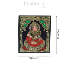 Annapurna Devi – Goddess of Nourishment in Thanjavur Art