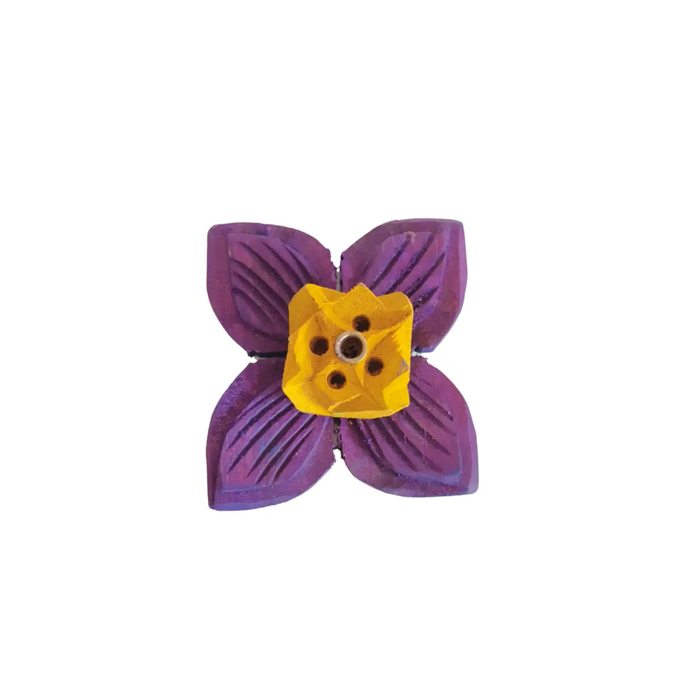Hand-Painted Wooden Flower Agarbatti Stand – Elegant Incense Holder Accessories