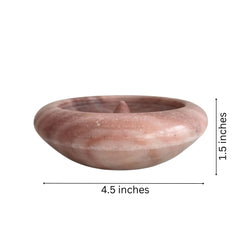 Marble Diya – Oil Lamp for Festive Styling & Sacred Spaces Marble