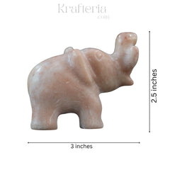 Handcrafted Marble Elephant-Symbol of Strength & Luck