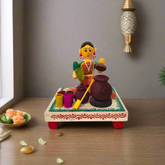 Village Water Vendor – Etikoppaka Wooden Craft