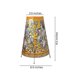 Kalamkari Hand-Painted Puppetry Lamp | Bed Lamp
