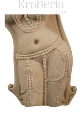 Celestial Muse - A Sandstone Sculpture of Feminine Grace