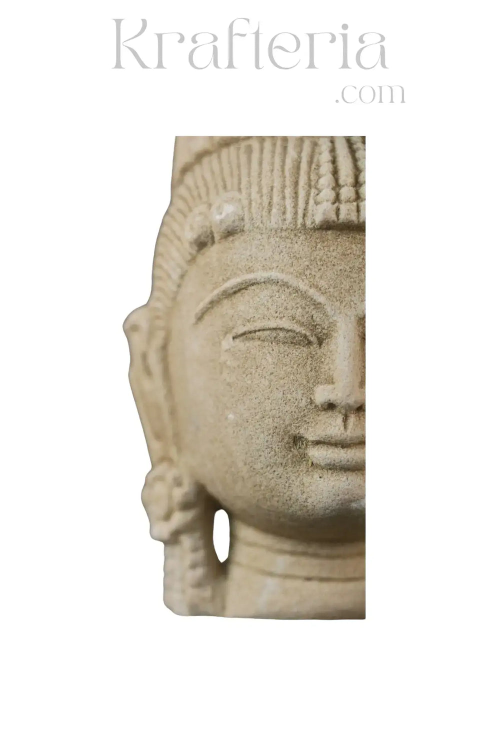 Sandstone Goddes Head Sculpture Sand Stone