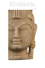 Sandstone Goddes Head Sculpture Sand Stone