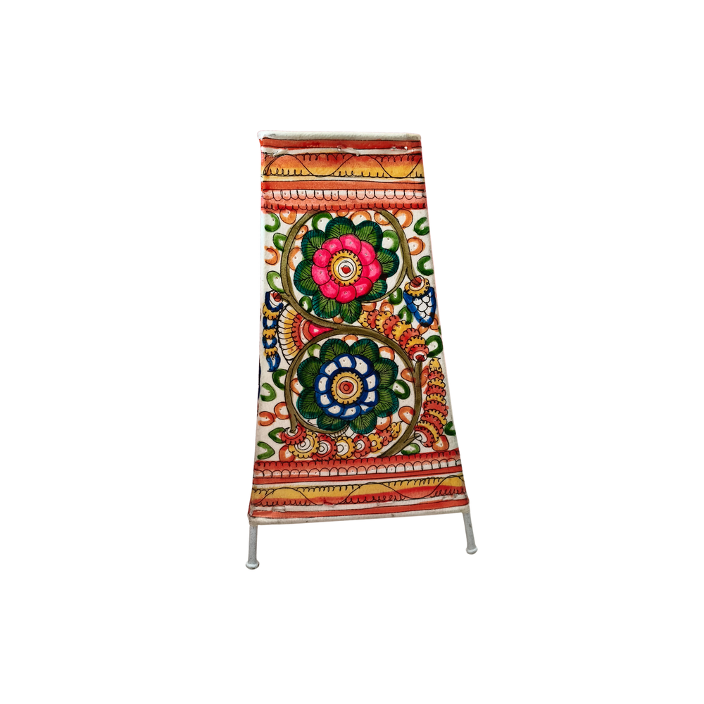 Mystic Peacock Leather Handcrafted Wall Art | Bed Lamp Leather Paintings